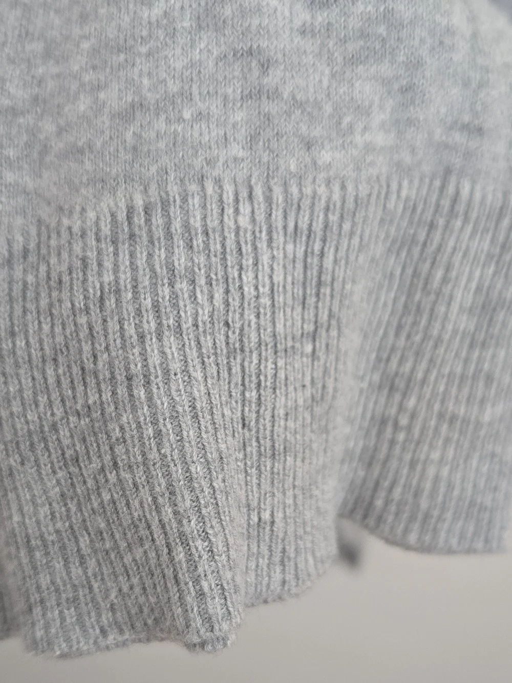 Michael Kors Light Gray Draped Open-Front Cardigan